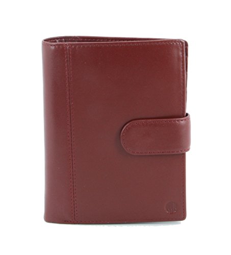 Image of Genuine Sheep Leather Smart Family Size Passport Travel Wallet /Holder (ruby woo)