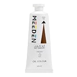 MEEDEN Tinta a óleo de grau artístico: vermelho ocre - tubo de 60 ml/56.7 g