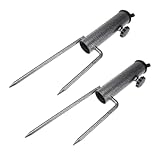 DEARMAMY Robuste Schirmständer 2 Stück aus Eisen mit 3,6cm Durchmesser Stahlanker für Sonnenschirme Garten und Strand Fester Halt für Tragbare Regenschirme