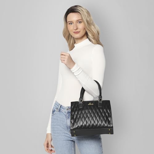 Image of Lavie Women's Stitch Shelly Medium Satchel Bag | Ladies Purse Handbag