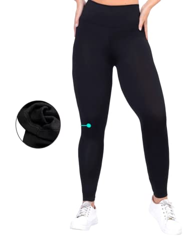 Calça Legging Flanelada Plus Size G1, G2, G3 Suplex Forrada Cintura Alta Feminina