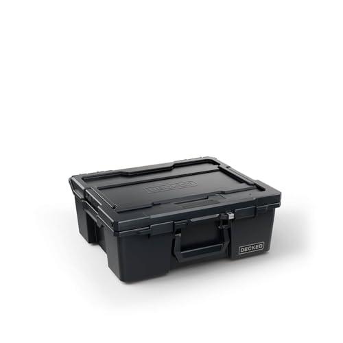 DECKED Halfrack 32 L Protective Case with Dividers - Black