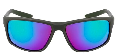 Nike Adrenaline-22-M DV2155 355 Sunglasses Matte Sequoia/Green Mirror 64mm2