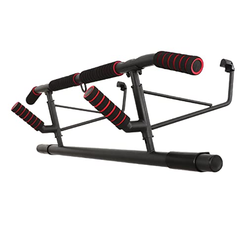 Dhouse Türrahmen Klimmzugstange 3 in1 Ohne Bohren und Klappbare Pull up Bar Belastbar bis 130KG mit Power Ropes Griff Multifunktions Türreck für Krafttraining zuhause Cover