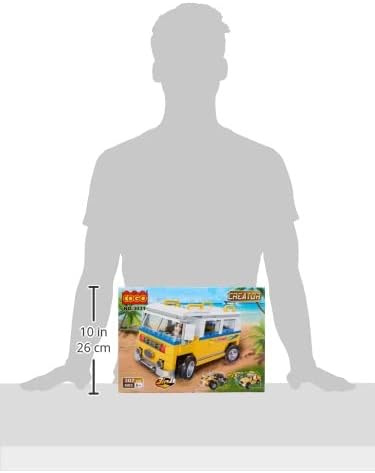 COGO 3031 Camping Car Building Blocks Dimensions