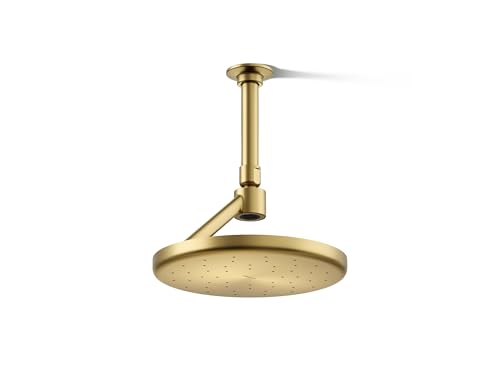 Kohler 26301-G-2MB Statement Iconic Open Rain 1.75 GPM Rainhead, Vibrant Brushed Moderne Brass
