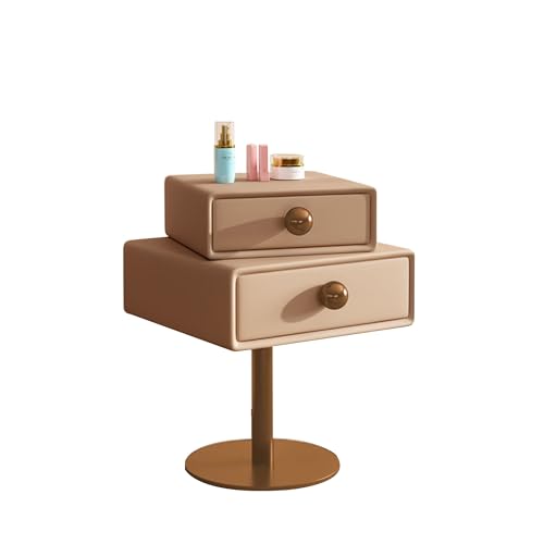 Table de nuit en bois avec tiroirs pour optimiser le rangement de chambre