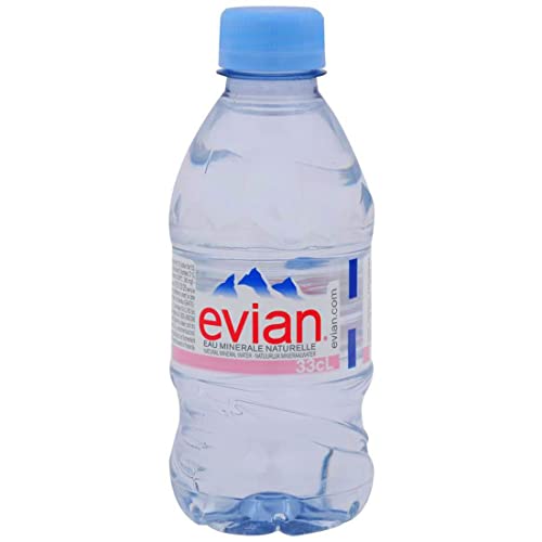 Image of Evian Eau Natural Mineral Water Bottle, 12 X 330 ml