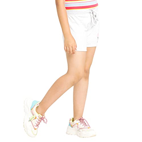 Image of Real Basics Premium Cotton Shorts for Girls - Regular Fit Printed Girl Shorts (Pack of 1)