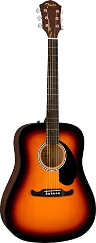 Fender FA-125 Dreadnought Acoustic Pack in Sunburst. Includes stand, digital tuner, picks and spare strings.