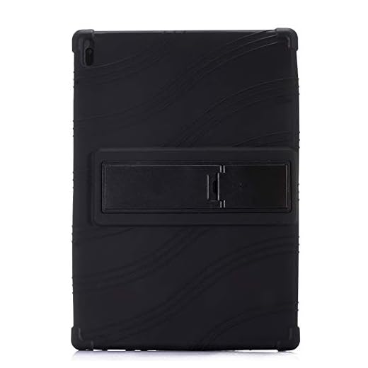 Oneyijun Svart Mjuk Silikon Hud Påse Skydd Fall Skyddande Omslag Skal för Lenovo Tab 4 10 Plus TB-X704F/N 10.1 tum Läsplatta