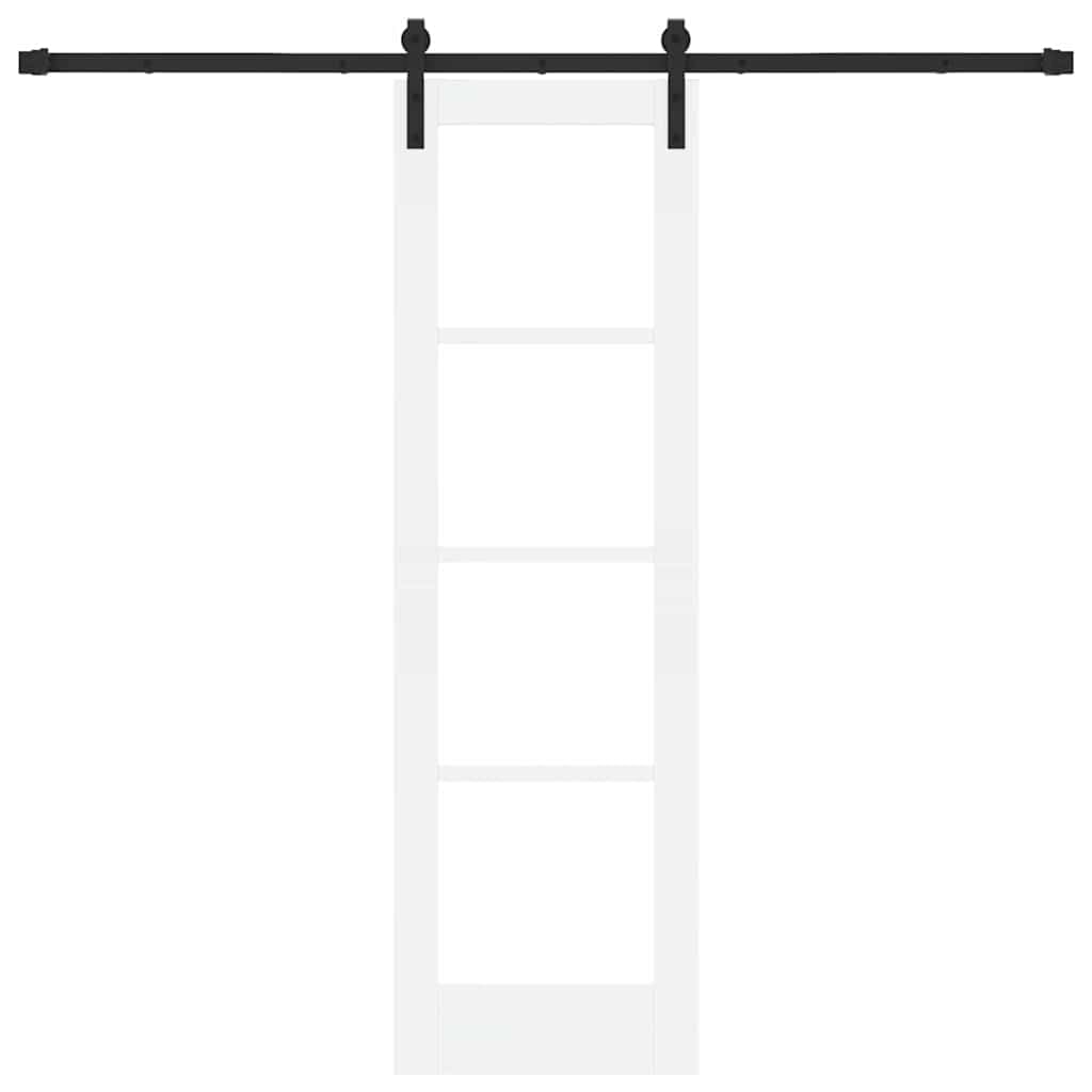 ORKDAL - Porta scorrevole in legno massello di pino e vetro, 61 x 198,5 cm, per camera da letto e soggiorno, divisorio con sistema a binari