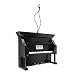 3.5" Black Upright Piano Ornament