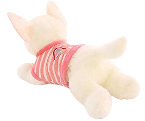 Image of A Little Swag Pink Jacket Stuffed Dog Soft Back Plush Animal Figure Toy for Car Hanging for Girls and Boys (25 cm)