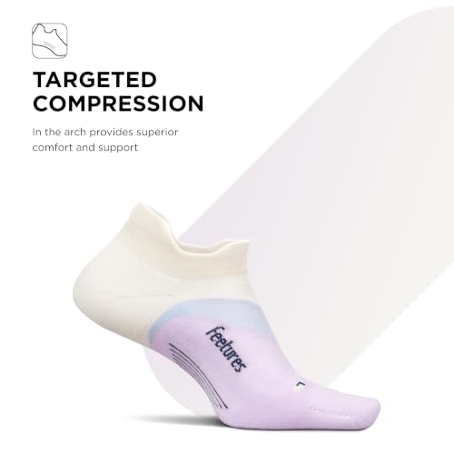 Image of Feetures Elite Light Cushion No Show Tab Sock Wave