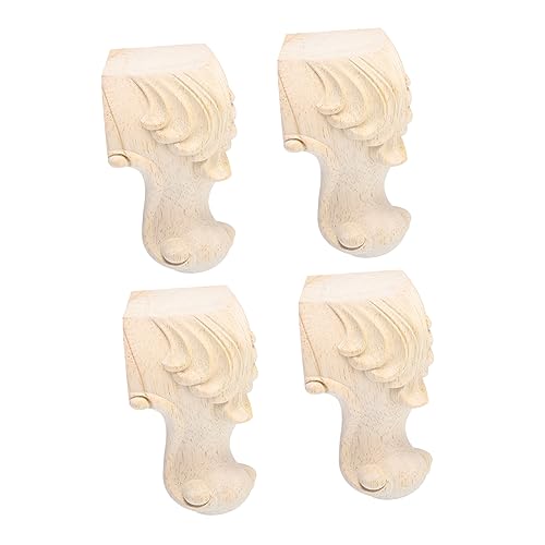 DIYEAH 4Piezas Patas de Muebles de Madera de Estilo Soporte Duradero y Respetuoso para Sofás y Mesas