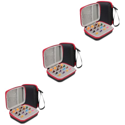 3 Set borsa per plettri per chitarra per con per il trasporto di mandolino portaplettri per Set di per con custodia ballata