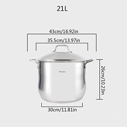 Marmite sûre avec couvercle tout feu induction en acier inoxydable - 2