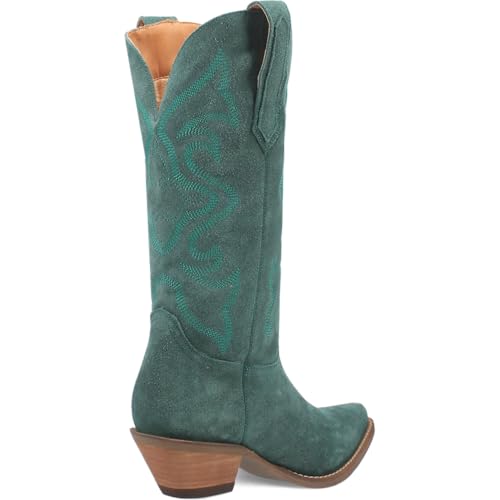 Image of Dingo Womens Out West Embroidered Snip Toe Casual Boots Mid Calf Mid Heel 2-3 inch