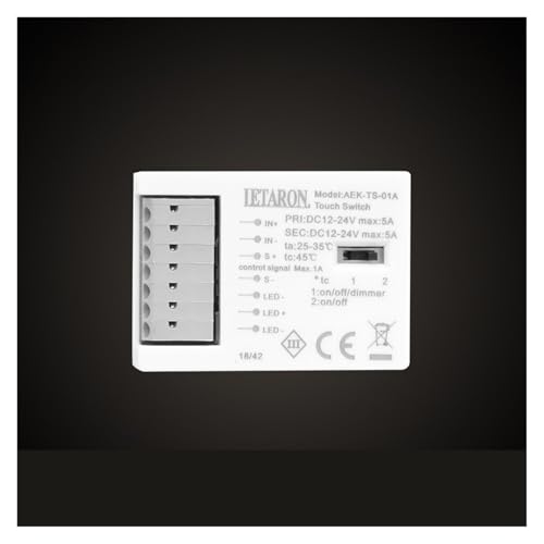 Bouton unique capteur tactile AEK-TS-01B de temperature couleur - 3