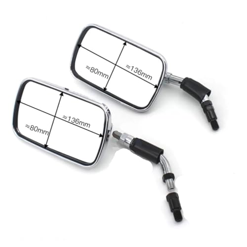 Accesorios de espejo retrovisor Suzuki GZ150-E plateado cromado resistente 3