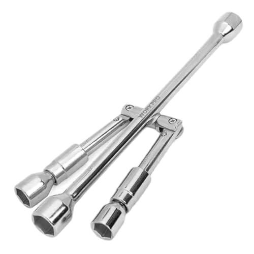 Sirseon Clé de roue, outil pour enlever les écrous de roue, clés de roue, outils de réparation de pneus, extracteur d'écrous à 4 voies, portable et robuste, robuste