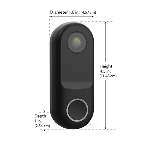 Feit Electric Smart Doorbell Camera with SD Card, 1080p HD Video, Motion Alerts, Night Vision 30ft, 2-Way Audio, Wired (No Battery), 2.4GHz Wi-Fi, Local SD Storage, No Subscription, App Control by Feit Electric - Image 2