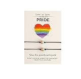 COLORFUL BLING 2 Pcs Rainbow LGBTQ Bracelet for Lesbian & Gay Pride LGBT Beaded String Couple Bracel