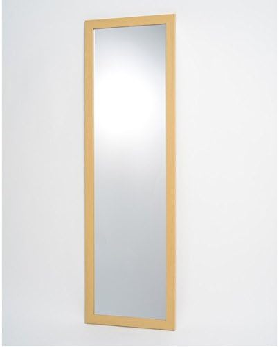 割れない 鏡 壁掛け ミラー 〔 3尺 950mm&times;300mm ナチュラル 〕 ガラス不使用 日本製 防災 地震対策 ウォールミラー