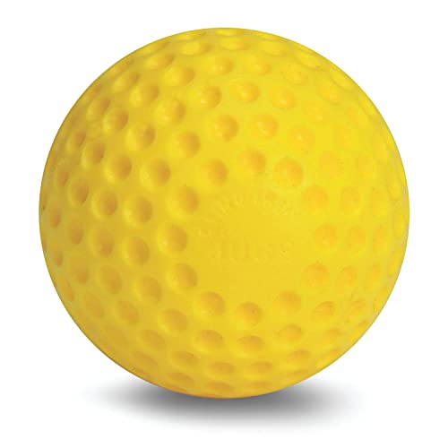 Jugs Sting-Free Dimpled, Optic Yellow, Baseballs—9-Inch, 1 Dozen #TOP8