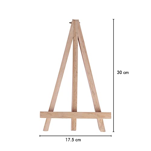 Image of Amazon Brand - Umi Canvas Easel Stand Tabletop A-Frame Medium Wooden Easel Size - 12 Inch Pack of 2
