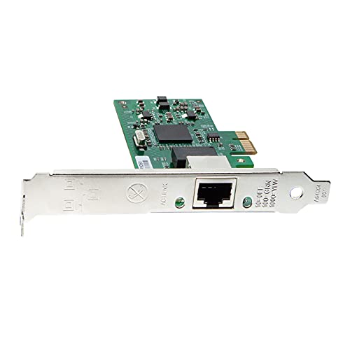10/100/1000Mbps Gigabit Ethernet Network Interface Card (Nic) Single Copper Rj-45 Port, With Intel(R) 82573 Chip, Pcie X1, Support Windows Server/Freebsd/Vmware/Slse #TOP3