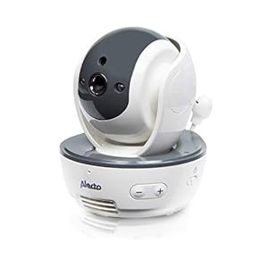 Alecto DVM-201 Extra Babyfooncamera met Bestuurbare Functie en Nachtzicht voor DVM-200, DVM-210 en DVM-143 Modellen – Bereik Tot 300m – Wit