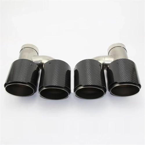 Escape de coche con doble salida tipo H y borde enrollado de 51mm a 76mm para modelos F10 y F30