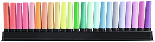 Marca Texto – STABILO BOSS ORIGINAL – Estojo com 23 unidades + Suporte de mesa – Em 23 cores