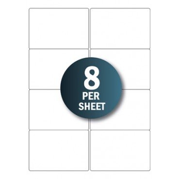 500 Sheets of White Address Labels 8 per A4 Sheet Laser Inkjet L7165 (99mm x 67mm)