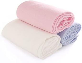 Baby Burp Cloth,70% Bamboo 30% Cotton Muslin Blankets,Super Soft Swaddling Wrap,Baby Muslin Cloth Diapers 3 Pack 31''x31''(Girls)