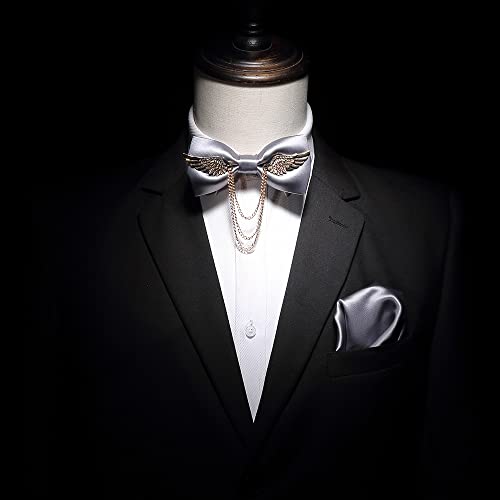 Set de corbata y pañuelo para hombre en seda