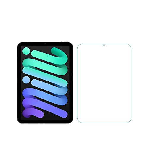 ブルーライトカットiPad mini(第6世代)2021強化ガラスフィルム 指紋防止飛散防止気泡防止 自動吸着 高硬度9H高透過率
