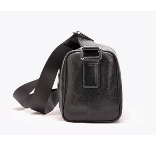 10.2Inch Messenger Shoulder Bags Mens Waist Packs Genuine Leather Crossbody Bags Travel Bags Casual Daypacks3