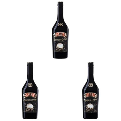 Baileys Espresso Créme, licor de crema de whisky irlandesa con certificación B-Corp, 700 ml (Paquete de 3)