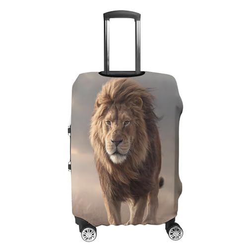 Lion Male Funny Travel Luggage Cover Baggage Suitcase Cover Protector Skins 19-32 Inch4