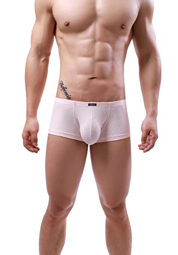 IKINGSKY Men's Four Way Stretch Bulge Boxer Briefs Sexy Low Rise Pouch Shorts Soft Underpanties for Men4