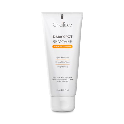 Image of Charwee Dark Spot Remover Face Wash Scrub Gel Cleanser - 100ml | With Kojic and Hyaluronic Acid | Soothing Aloe Vera | Removes Dark Sports and Helps Brighten Skin