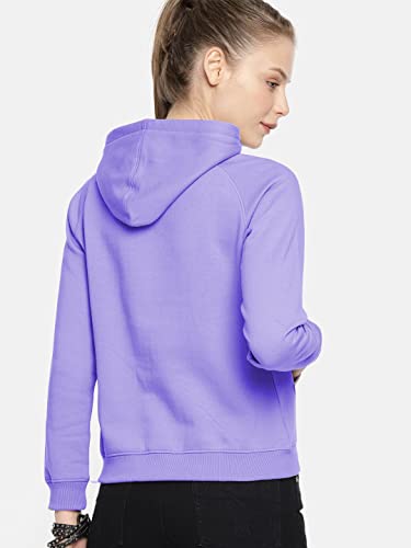 Image of Y M Enterprises Fleece Stylish Plain Hoodie for Women Winter Wear