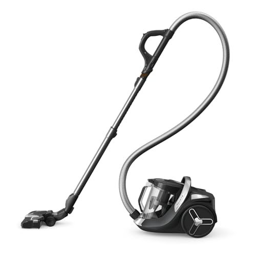 Rowenta Aspirateur sans sac, Moteur ultra basse consommation, Eco-conçu, Système de filtration haute efficacité, Ultra silencieux, Fabriqué en France, Green Force Cyclonic Effitech+ RO7C66EA