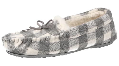 Chaussons mocassins femme Jo & Joe doublés en fausse fourrure