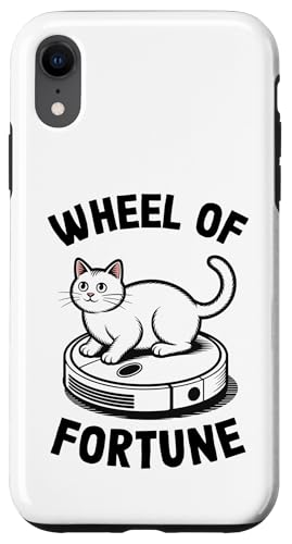 Wheel Of Fortune Robot Aspirapolvere Divertente Gatto Custodia per iPhone XR