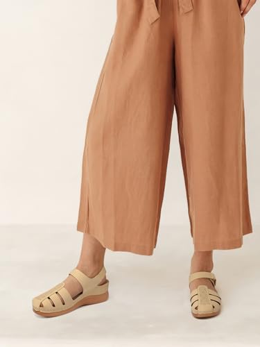 Image of SHIBEVER Wedge Sandals for Women Comfortable Closed Toe Dressy Summer Shoes | Comforta for 40% Enhanced Arch Support Fisherman - No Ankle Rubs for All-day Commutes Lightweight Casual Outdoor Shoes