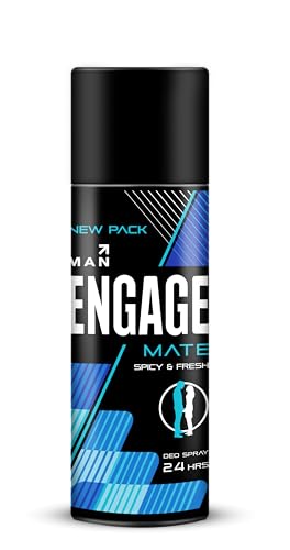 Engage Mate Deodorant For Men, Citrus and Fresh, Skin Friendly, 150 ml Deo Body Spray